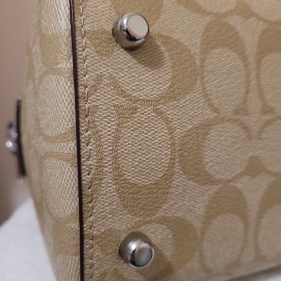 Coach Rowan Satchel in Signature Canvas - Picture 6 of 13